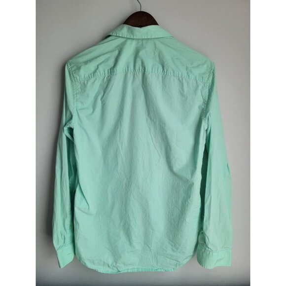 Love Moschino Mint Green Cotton Shirt Spellout Big Logo Size S - Picture 4 of 7